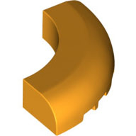 Lego kostka (kostička) kulatá 5x5 čtvrtkruh zaoblená, světle oranžová (6267423)